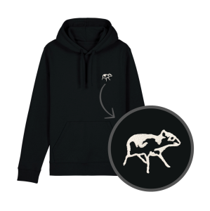 Haftowana bluza z kapturem Myszojeleń LOGO