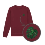 Haftowana bluza MONSTERA (bez kaptura)