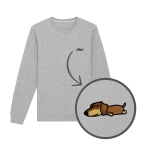 Haftowana bluza ŚPIĄCY JAMNIK (bez kaptura)