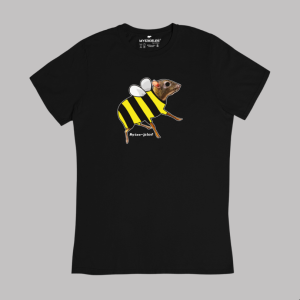 T-shirt damski Myszojeleń BZZZ (PSZCZOŁA) oversize