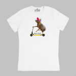 T-shirt damski Myszojeleń HULAJNOGA oversize