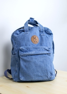 Jeansowy plecak z naszywką CORGI
