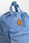 Jeansowy plecak z naszywką MOPS