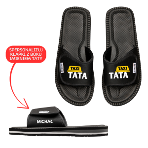 Klapki Kubota TAXI TATA + personalizacja (dzień ojca)