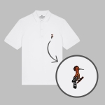 Męska haftowana koszulka polo PTAK DUDEK