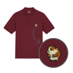 Męska haftowana koszulka polo CHOMIK