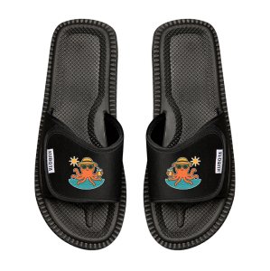 Klapki Kubota WAKACYJNA OŚMIORNICA + personalizacja [RZEPY]