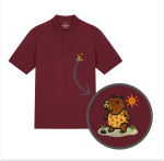 Męska haftowana koszulka polo WAKACYJNA KAPIBARA