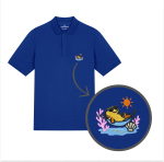 Męska haftowana koszulka polo WAKACYJNA RYBKA