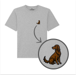 Haftowany T-shirt SETER IRLANDZKI