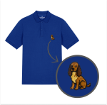 Męska haftowana koszulka polo COCKER SPANIEL