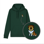 Haftowana bluza z kapturem OWCZAREK KAUKASKI