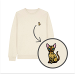 Haftowana bluza KOT SFINKS (bez kaptura)