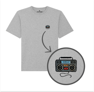 Haftowany T-shirt MAGNETOFON