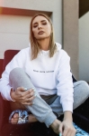 Bluza oversize BYŁAM SERCA BITCHEM @nawiasem_mowiac