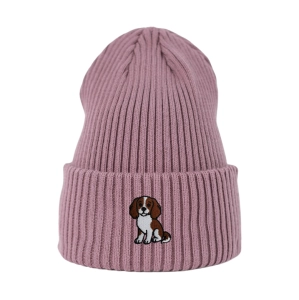 Haftowana czapka beanie - CAVALIER/ SPANIEL