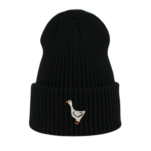 Haftowana czapka beanie - GĄSKA