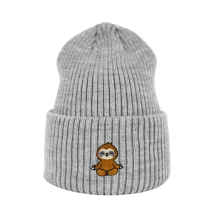 Haftowana czapka beanie - LENIWIEC