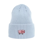 Haftowana czapka beanie - ŚWINKA