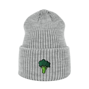 Haftowana czapka beanie - BROKUŁ