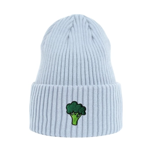 Haftowana czapka beanie - BROKUŁ