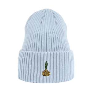 Haftowana czapka beanie - CEBULA