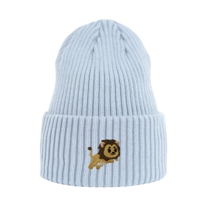 Haftowana czapka beanie - LEW