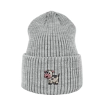 Haftowana czapka beanie - KROWA BAJKA