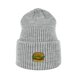Haftowana czapka beanie - BURGER