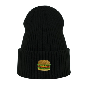 Haftowana czapka beanie - BURGER