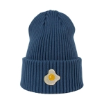 Haftowana czapka beanie - JAJKO SADZONE