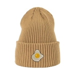 Haftowana czapka beanie - JAJKO SADZONE