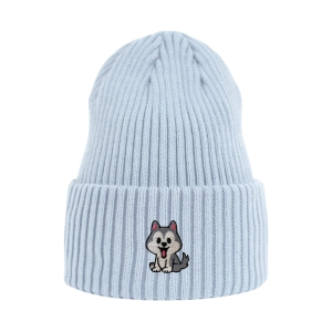 Haftowana czapka beanie - HUSKY BAJKA