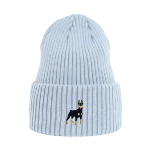 Haftowana czapka beanie - DOBERMAN