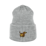 Haftowana czapka beanie - JAMNIK SERDUSZKO