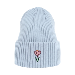 Haftowana czapka beanie - KROKUS