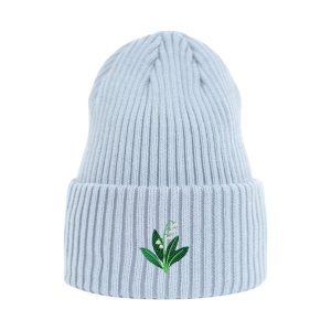 Haftowana czapka beanie - KONWALIE