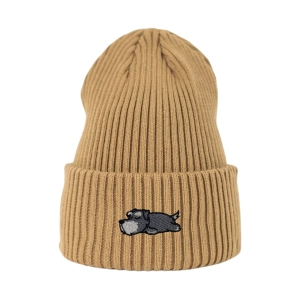 Haftowana czapka beanie - ŚPIĄCY SZNAUCER