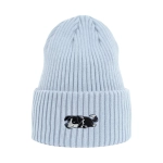 Haftowana czapka beanie - ŚPIĄCY BORDER COLLIE CZARNY