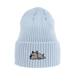 Haftowana czapka beanie - ŚPIĄCY PITBULL