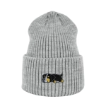 Haftowana czapka beanie - ŚPIĄCY BERNEŃSKI