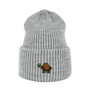 Haftowana czapka beanie - ŻÓŁW