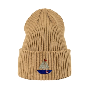 Haftowana czapka beanie - ŻAGLÓWKA