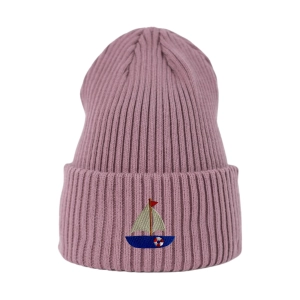 Haftowana czapka beanie - ŻAGLÓWKA