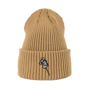 Haftowana czapka beanie - HOBBY HORSE BIAŁY KOŃ