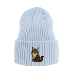 Haftowana czapka beanie - KOT MAINE COON