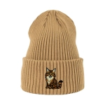 Haftowana czapka beanie - KOT MAINE COON