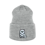 Haftowana czapka beanie - KOT PERSKI BIAŁY