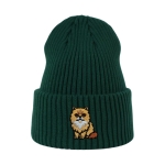 Haftowana czapka beanie - KOT PERSKI RUDY