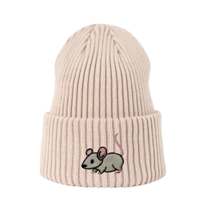 Haftowana czapka beanie - MYSZKA